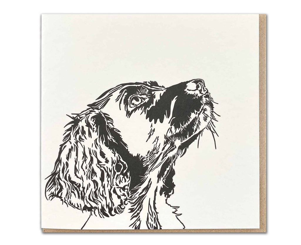 Springer Big Dog Letterpress card