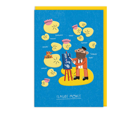 Claude Monet Artist Greetings Card