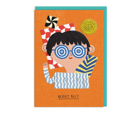 Bridget Riley Artist Greetings Card