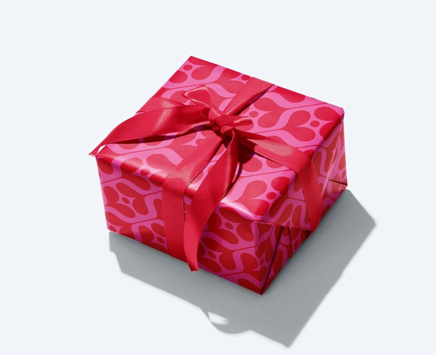 Sweetpea Pink Hearts Valentine's Wrapping Paper