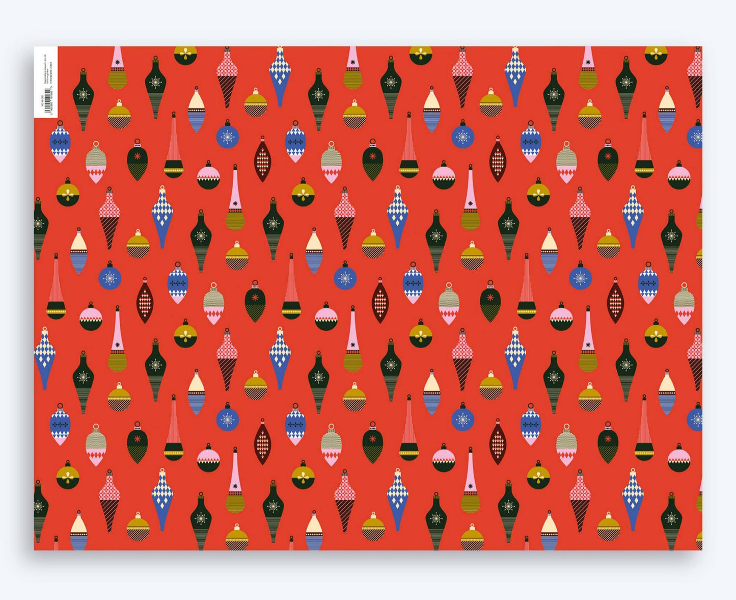 Vintage Baubles Double Sided Christmas Wrapping Paper