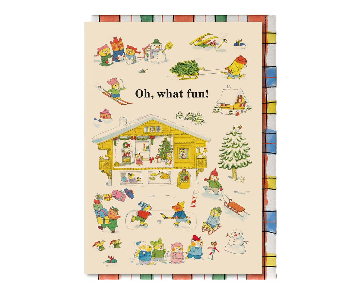 O What Fun Richard Scarry Christmas Card