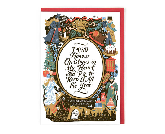 A Christmas Carol Illustrated Christmas card
