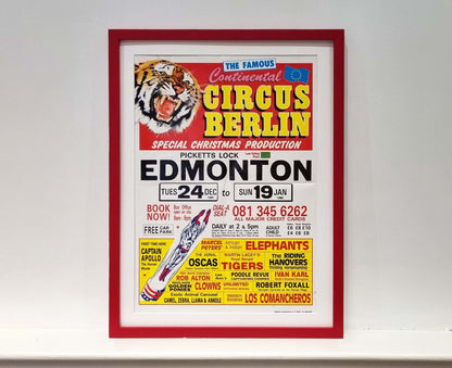 1990s Berlin Circus at Edmonton Framed Poster