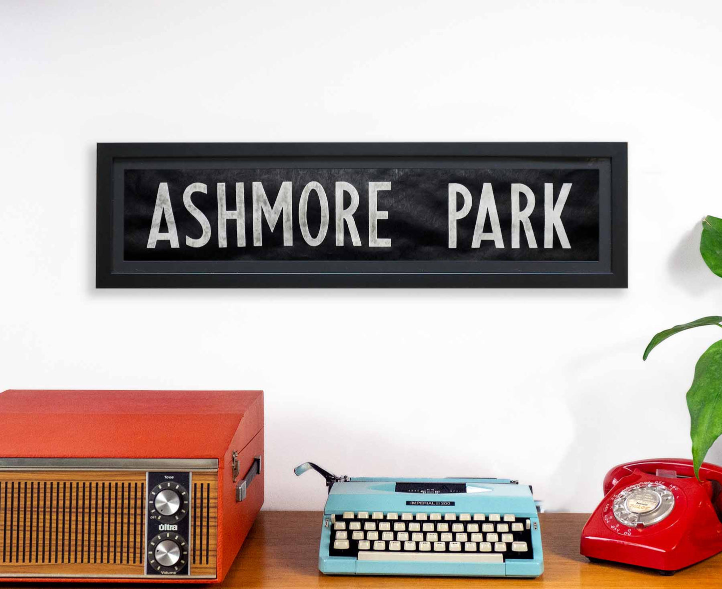 Ashmore Park 1986 Framed Bus Blind