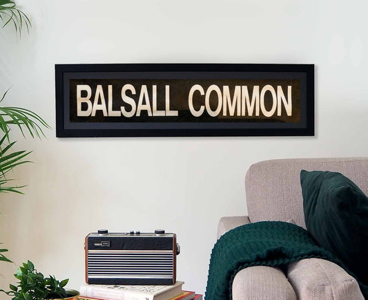 Balsall Common Framed Bus Blind