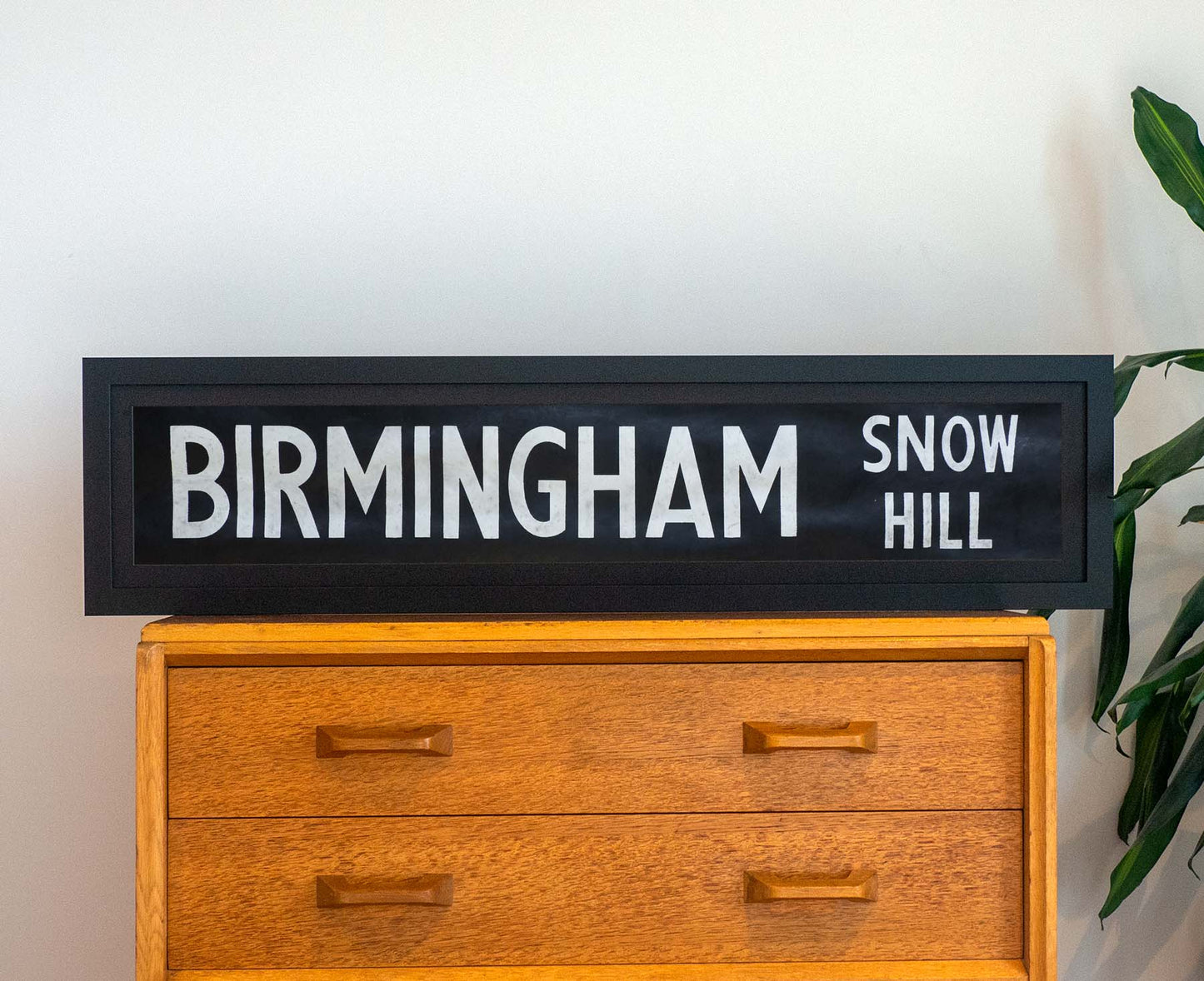 Birmingham Snow Hill 1986 Framed Bus Blind