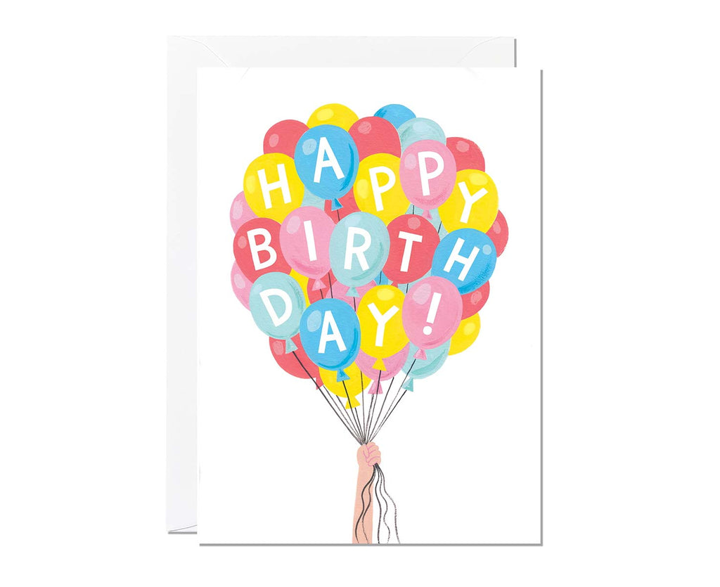 Balloon Bunch Birthday Card