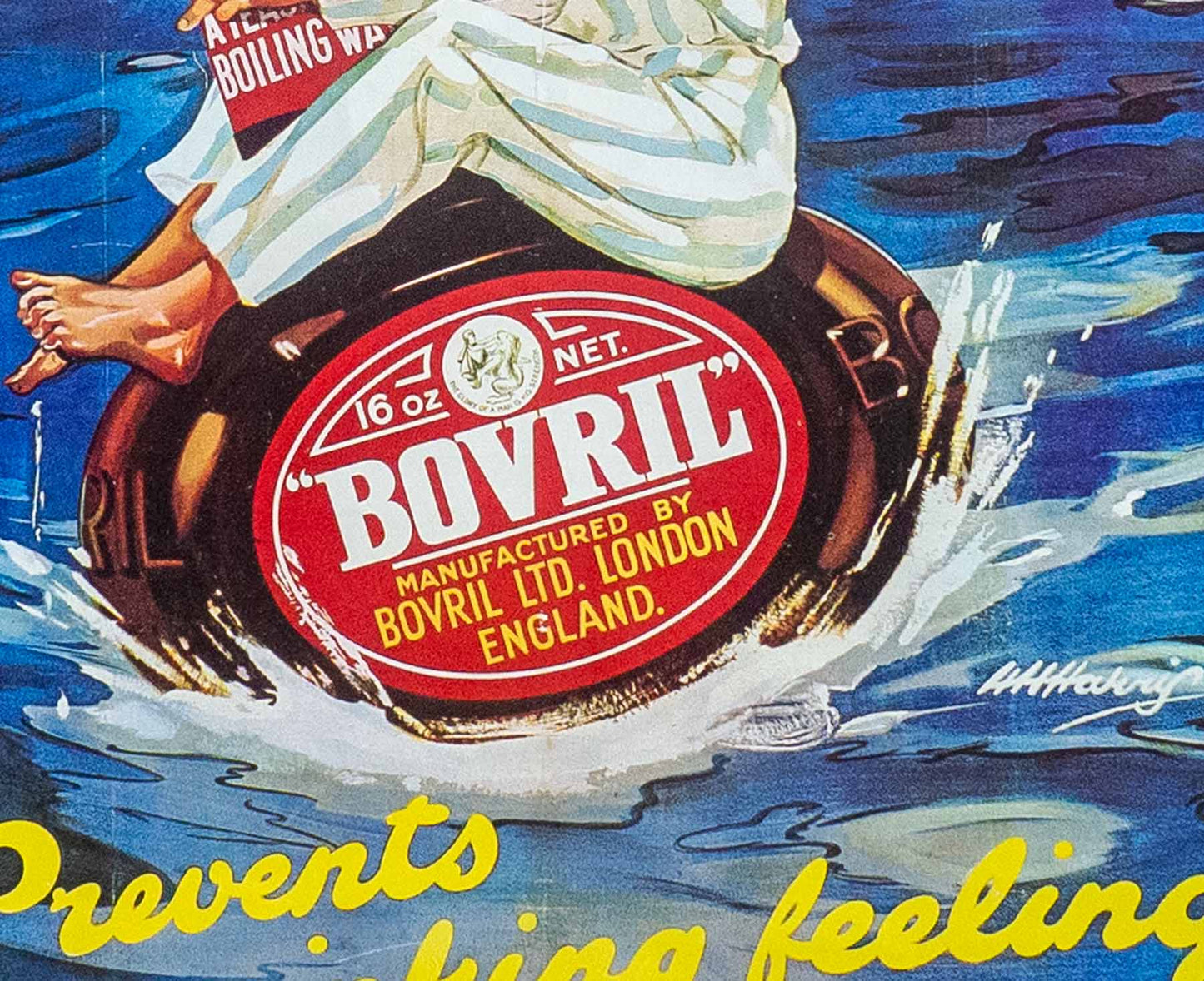 Bovril / Posters of a Lifetime Exhibition 1970s Framed Poster