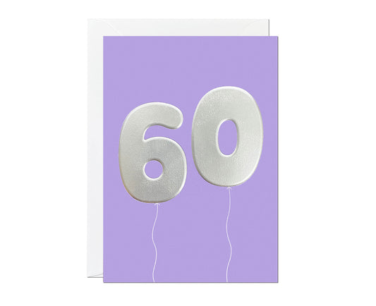 60th Balloon card