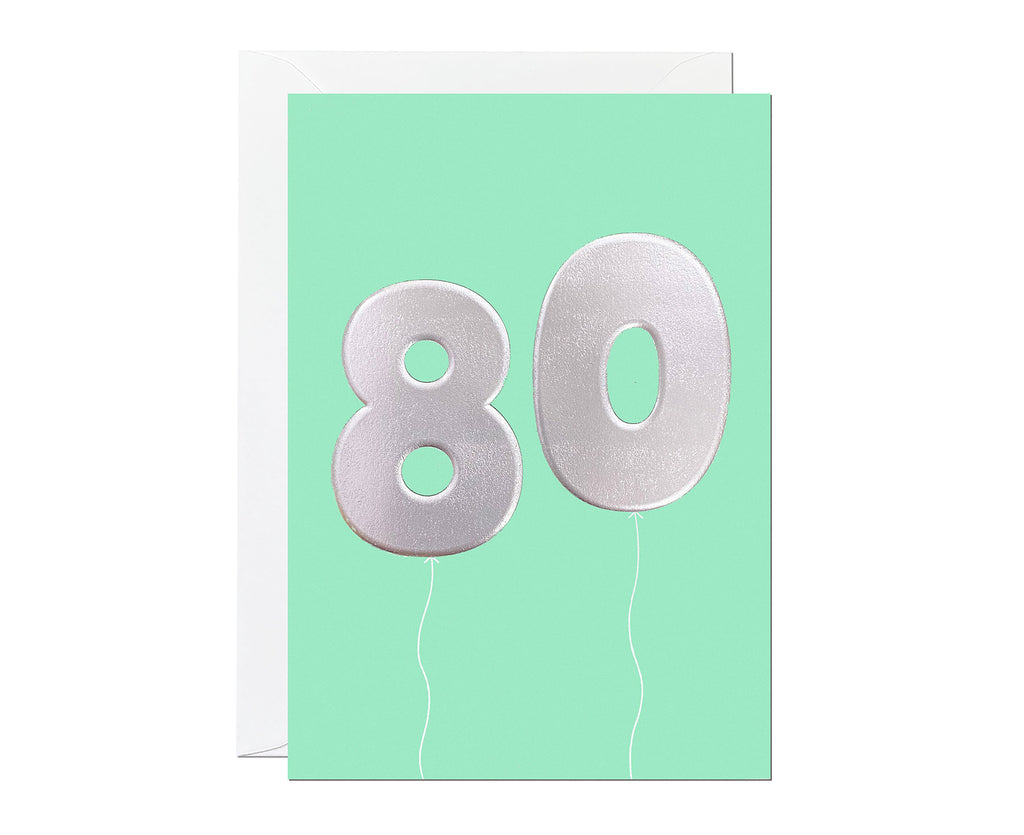 80th Balloon card