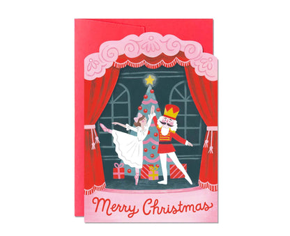 Merry Christmas Nutcracker Ballet Christmas card