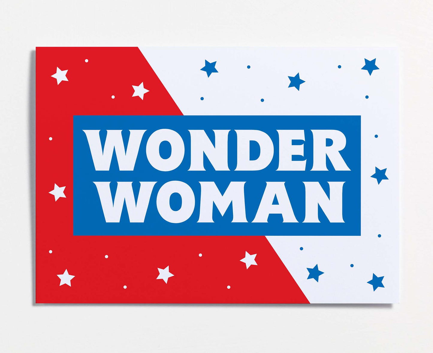 Wonder Woman Stars Card