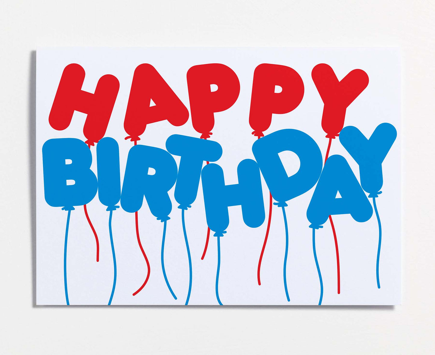 Happy Birthday Balloons Birthday Card