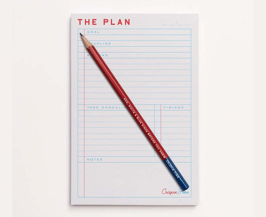 The Plan Notepad with pencil