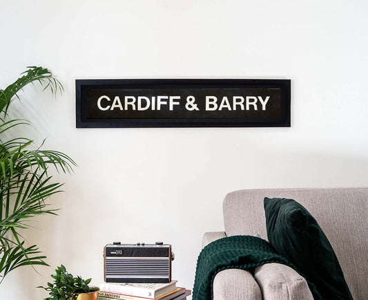 Cardiff & Barry Framed Bus Blind