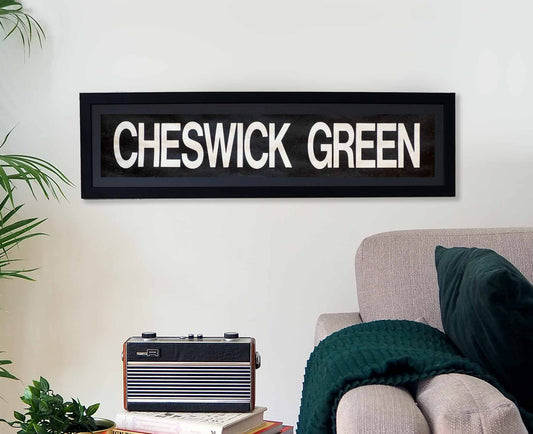 Cheswick Green Framed Bus Blind