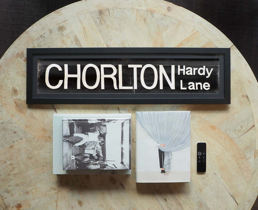 Chorlton Hardy Lane Framed Bus Blind