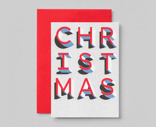 Christmas Risograph Christmas Card