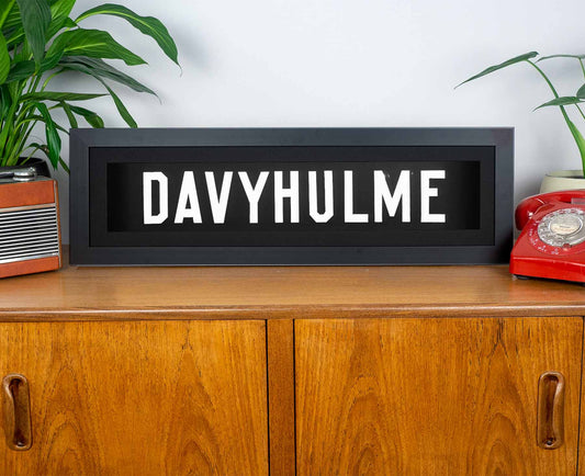 Davyhulme 1969 Framed Bus Blind