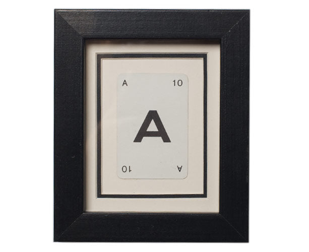 Mini A Framed Playing Card
