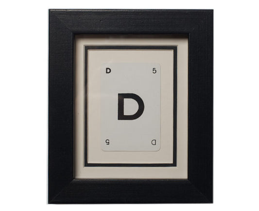 Mini D Framed Playing Card