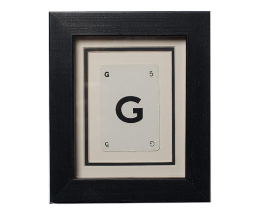 Mini G Framed Playing Card