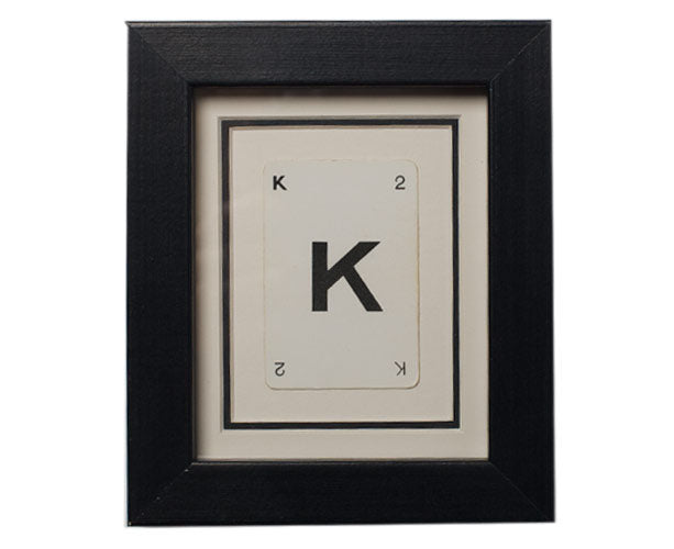 Mini K Framed Playing Card