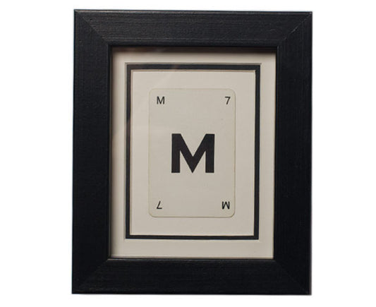 Mini M Framed Playing Card