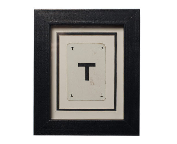Mini T Framed Playing Card