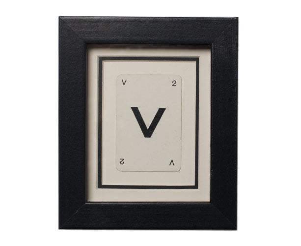 Mini V Framed Playing Card