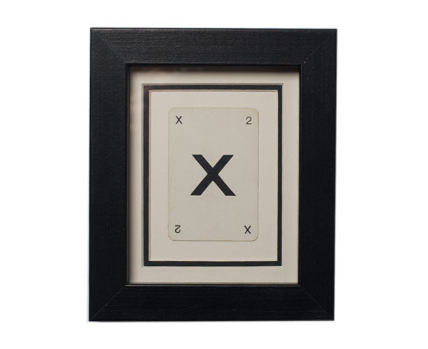 Mini X Framed Playing Card