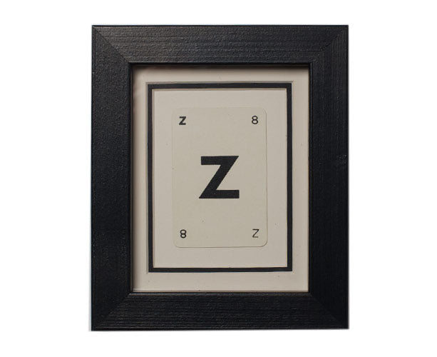 Mini Z Framed Playing Card