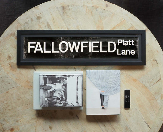 Fallowfield Platt Lane Framed Bus Blind