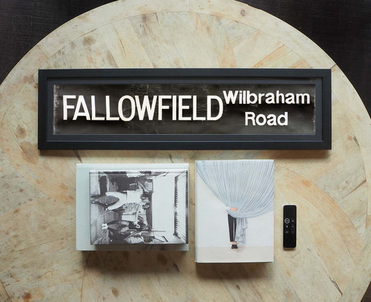 Fallowfield Wilbraham Road Framed Bus Blind