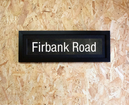 Firbank Road Mini Framed Bus Blind