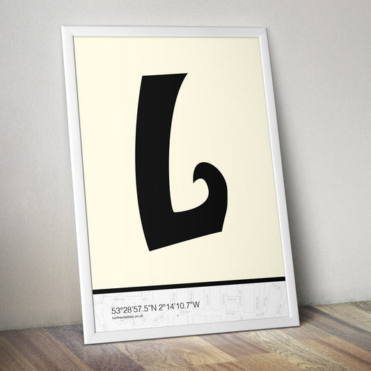 GPS 'L' Print