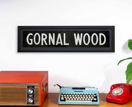 Gornal Wood 1986 Framed Bus Blind