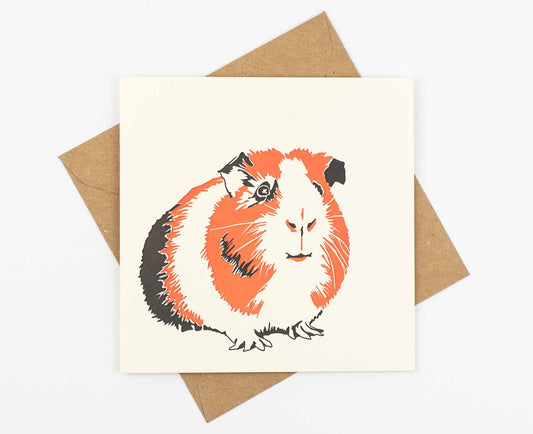 Guinea Pig Letterpress card