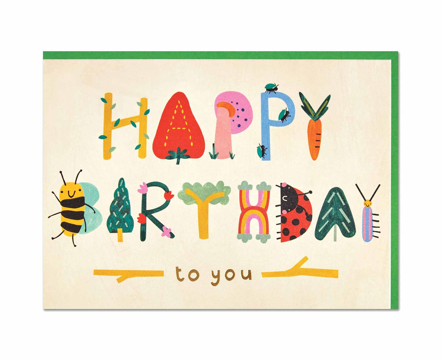 Happy Birthday Nature Inspired Animal birthday card