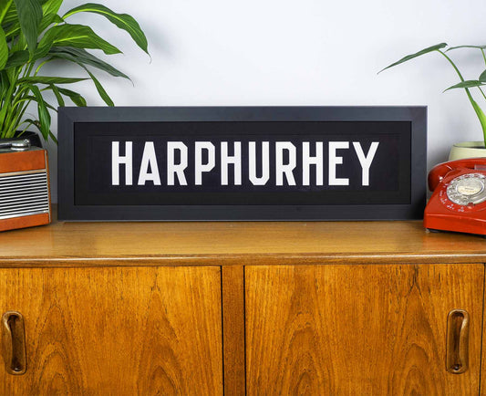 Harpurhey 1969 Framed Bus Blind