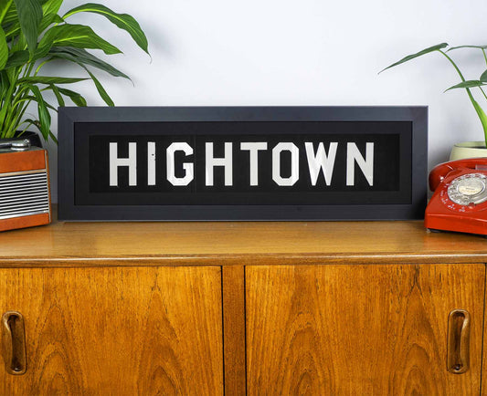 Hightown 1969 Framed Bus Blind