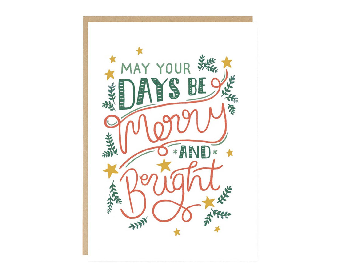 May Your Days Be Merry And Bright Christmas Card