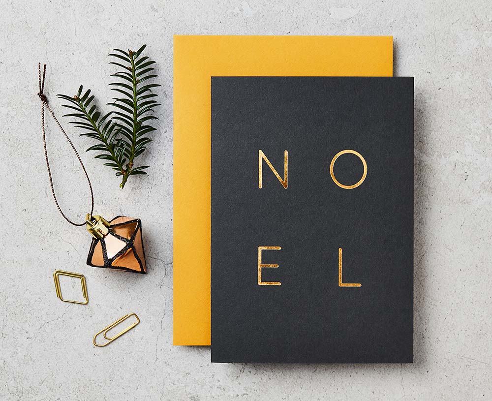 Noel Foiled Christmas card