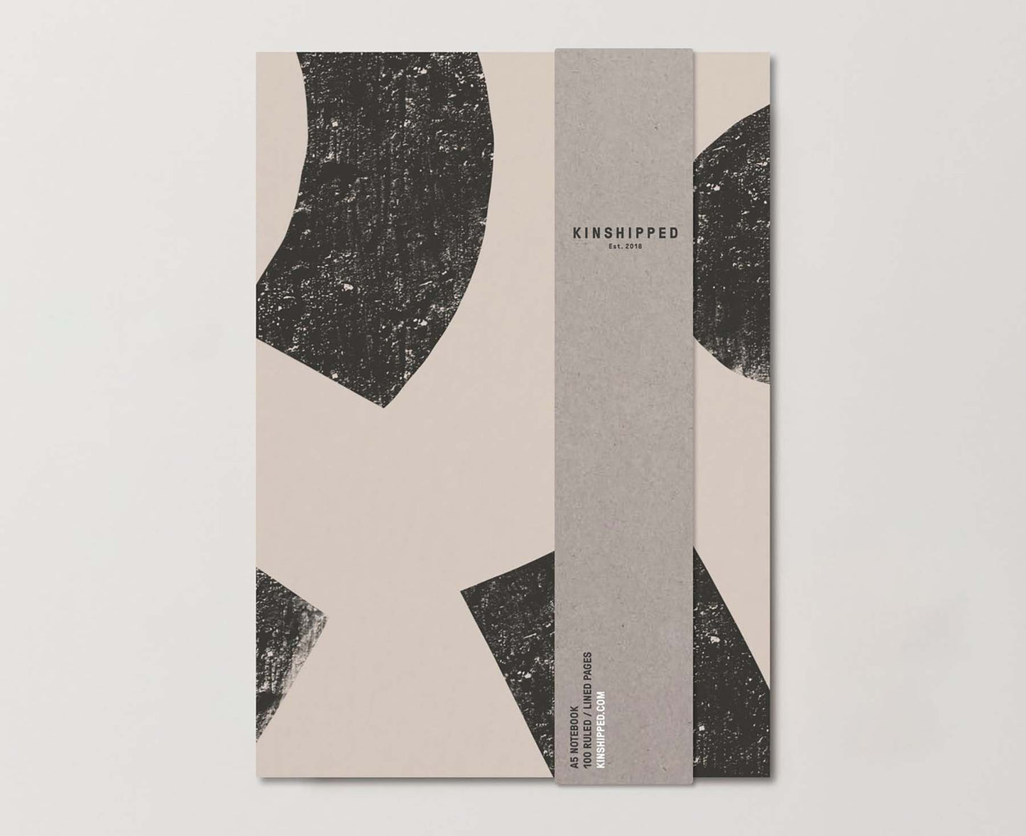 A5 Abstract Shapes Notebook - lined & ruled pages