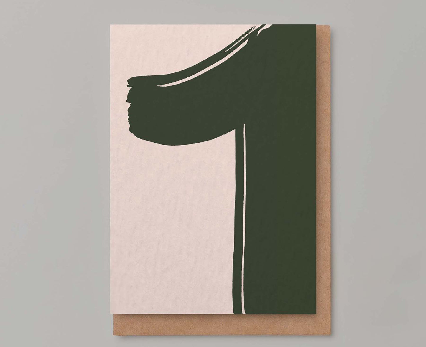Brushed Number 1st Birthday Card