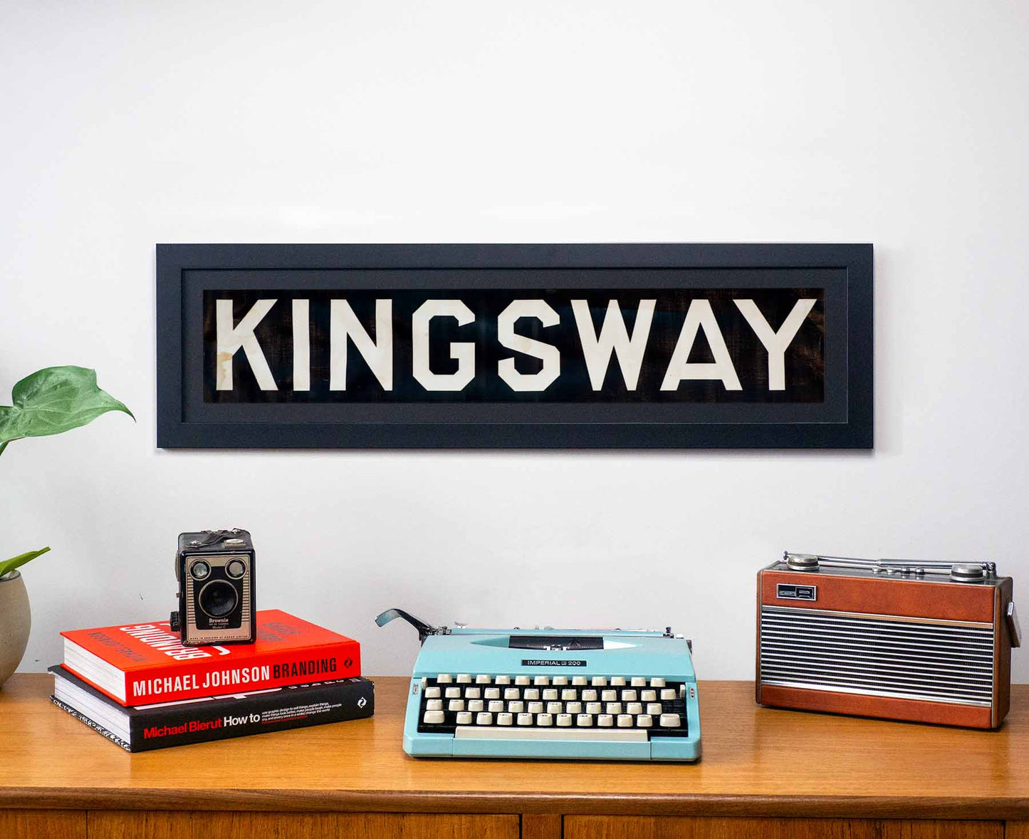 Kingsway 1960s Framed Bus Blind