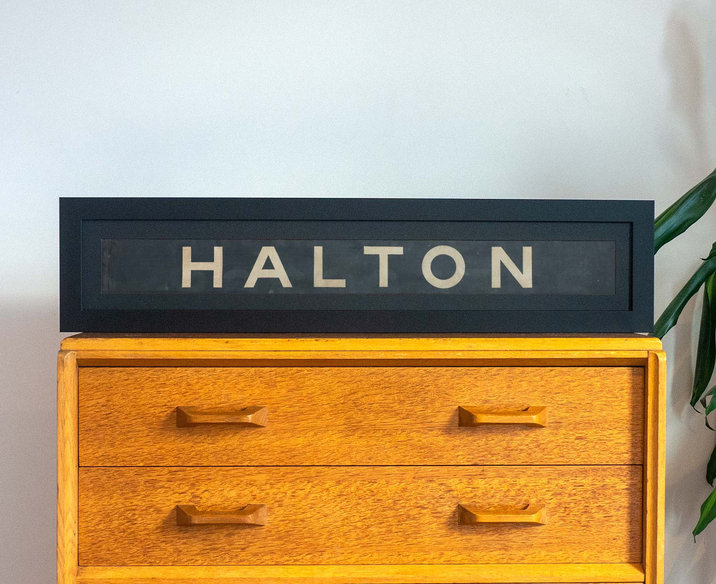 Halton Framed 1950s Leeds Tramway / Bus Blind