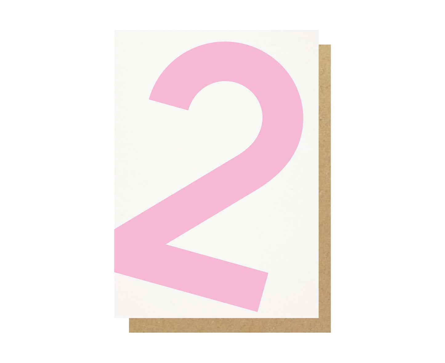 Number 2 Second Birthday Card