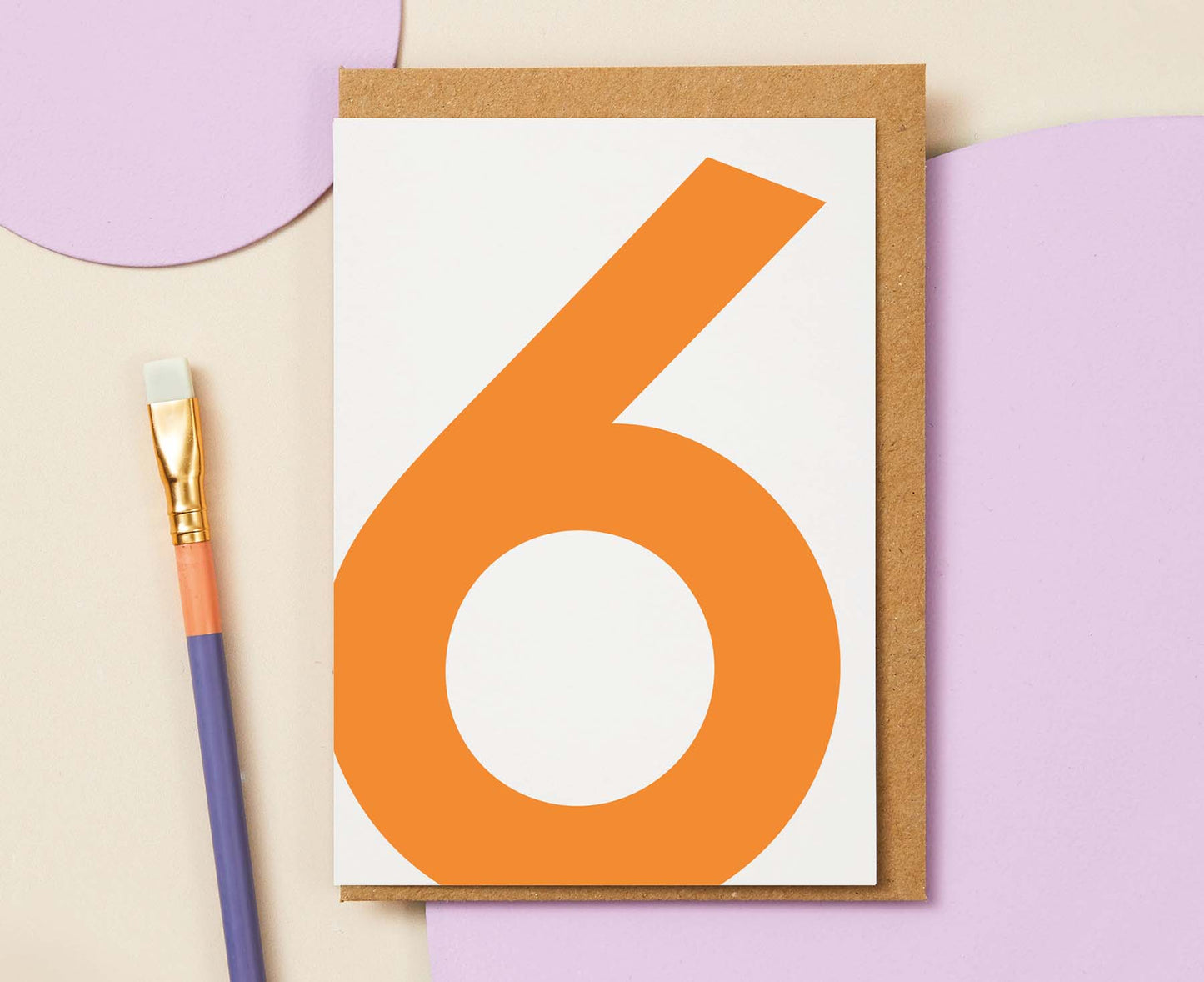 Number 6 Sixth Birthday Card